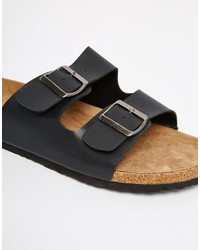 Мужские черные сандалии от Brave Soul