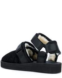 Мужские черные сандалии от Suicoke