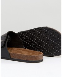 Мужские черные сандалии от Brave Soul