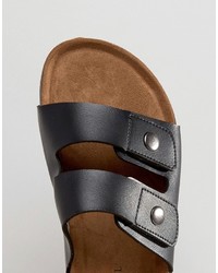 Мужские черные сандалии от Brave Soul