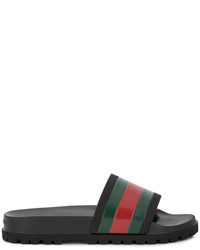 Мужские черные сандалии от Gucci