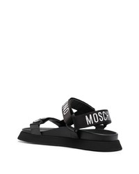 Мужские черные сандалии от Moschino