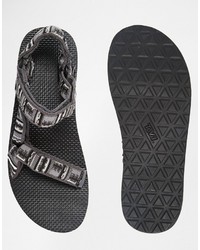 Мужские черные сандалии от Teva
