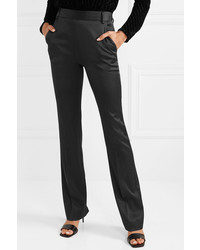 Женские черные сатиновые классические брюки от Frame