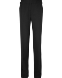 Женские черные сатиновые классические брюки от Tom Ford