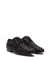 Черные сатиновые туфли дерби от Dolce & Gabbana