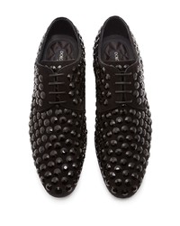Черные сатиновые туфли дерби от Dolce & Gabbana