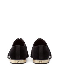 Черные сатиновые туфли дерби от Dolce & Gabbana