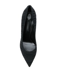 Черные сатиновые туфли от Casadei
