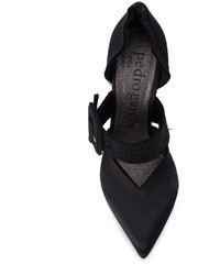 Черные сатиновые туфли от Pedro Garcia