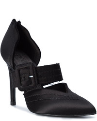 Черные сатиновые туфли от Pedro Garcia