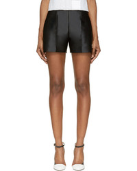 Женские черные сатиновые шорты от Moncler Gamme Rouge