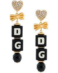 Черные серьги от Dolce & Gabbana