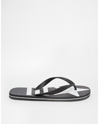 Мужские черные сланцы от Asos