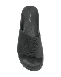 Мужские черные сланцы от Philipp Plein