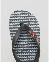 Мужские черные сланцы от rhythm