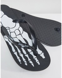 Мужские черные сланцы от Brave Soul