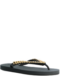 Мужские черные сланцы от Giuseppe Zanotti Design