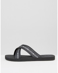 Мужские черные сланцы от Versace