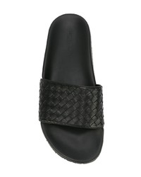 Мужские черные сланцы от Bottega Veneta