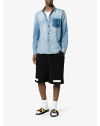 Мужские черные сланцы от Fendi