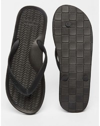 Мужские черные сланцы от Pull&Bear