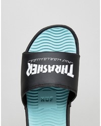 Мужские черные сланцы от HUF