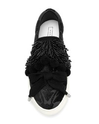 Женские черные слипоны из плотной ткани от Marc Jacobs