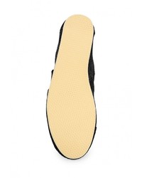 Мужские черные слипоны из плотной ткани от Paez