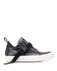 Мужские черные слипоны из плотной ткани от Rick Owens DRKSHDW