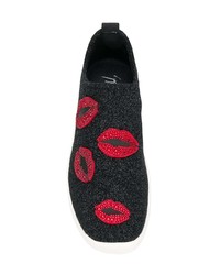 Женские черные слипоны от Giuseppe Zanotti Design