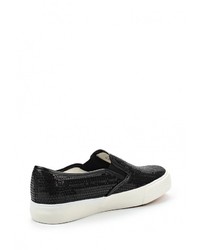 Женские черные слипоны от Bella Comoda