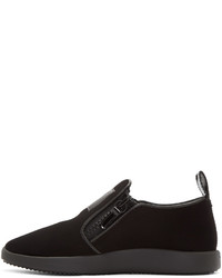 Женские черные слипоны от Giuseppe Zanotti