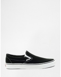 Женские черные слипоны от Vans