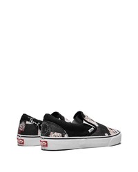 Мужские черные слипоны от Vans