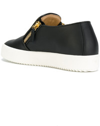 Женские черные слипоны от Giuseppe Zanotti Design