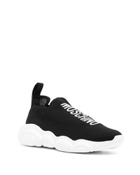 Мужские черные слипоны от Moschino