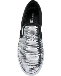 Мужские черные слипоны от DSQUARED2