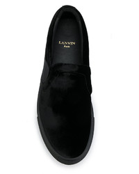 Женские черные слипоны от Lanvin