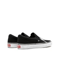 Мужские черные слипоны от Vans