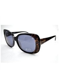 Черные солнцезащитные очки с леопардовым принтом