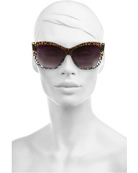 Женские черные солнцезащитные очки с леопардовым принтом от Le Specs