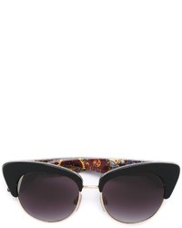 Женские черные солнцезащитные очки с принтом от Dolce & Gabbana