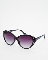 Женские черные солнцезащитные очки с украшением от Jeepers Peepers