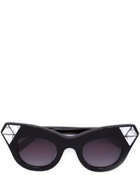 Женские черные солнцезащитные очки с украшением от Vera Wang