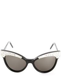 Женские черные солнцезащитные очки с украшением от Wildfox Couture