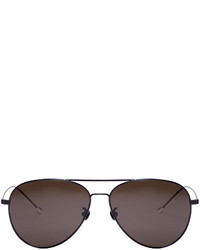 Мужские черные солнцезащитные очки от Ann Demeulemeester