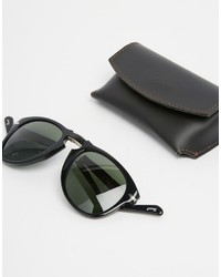 Мужские черные солнцезащитные очки от Persol