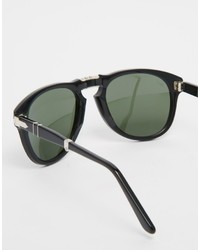 Мужские черные солнцезащитные очки от Persol