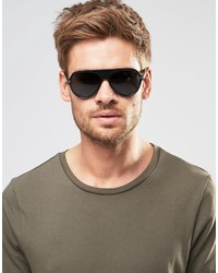 Мужские черные солнцезащитные очки от Versace